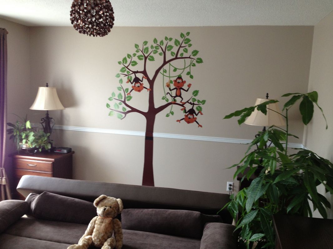 Installed wall mural realization 6