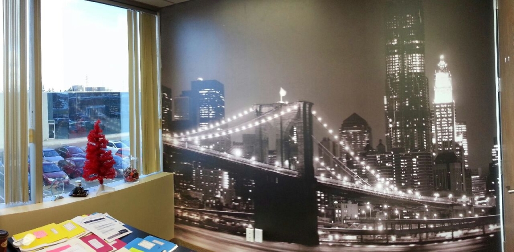 Installed wall mural realization 7